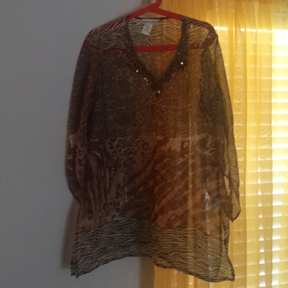 Animal Print Blouse